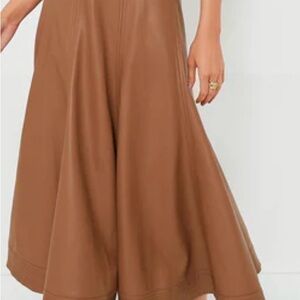 Tuckernuck leather skirt in Cognac NWT